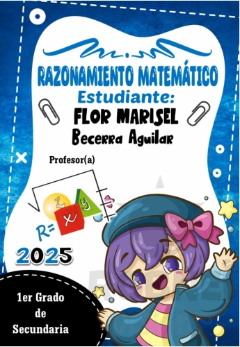 Anime Kawaii Raz matematico Caratula Azul